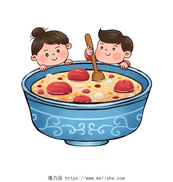 中国传统节日腊八节吃腊八粥图腊八元素